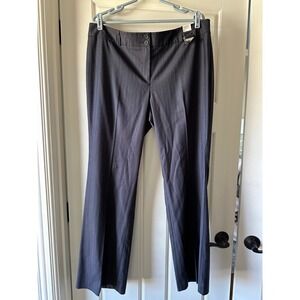 New York Company Citystretch Pinstripe Straight Leg Midrise‎ Pants Size 16